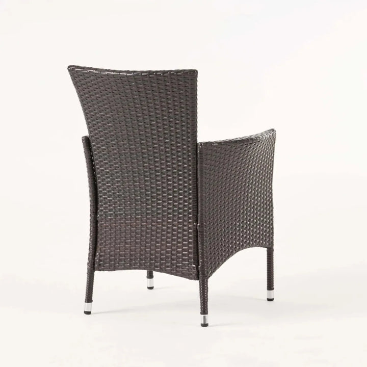 Hailey 2-Piece Outdoor Rattan Wicker Patio Dining Chairs