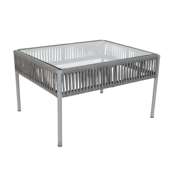 Falguni Outdoor 4 Piece Modern Woven Rope Sofa Set