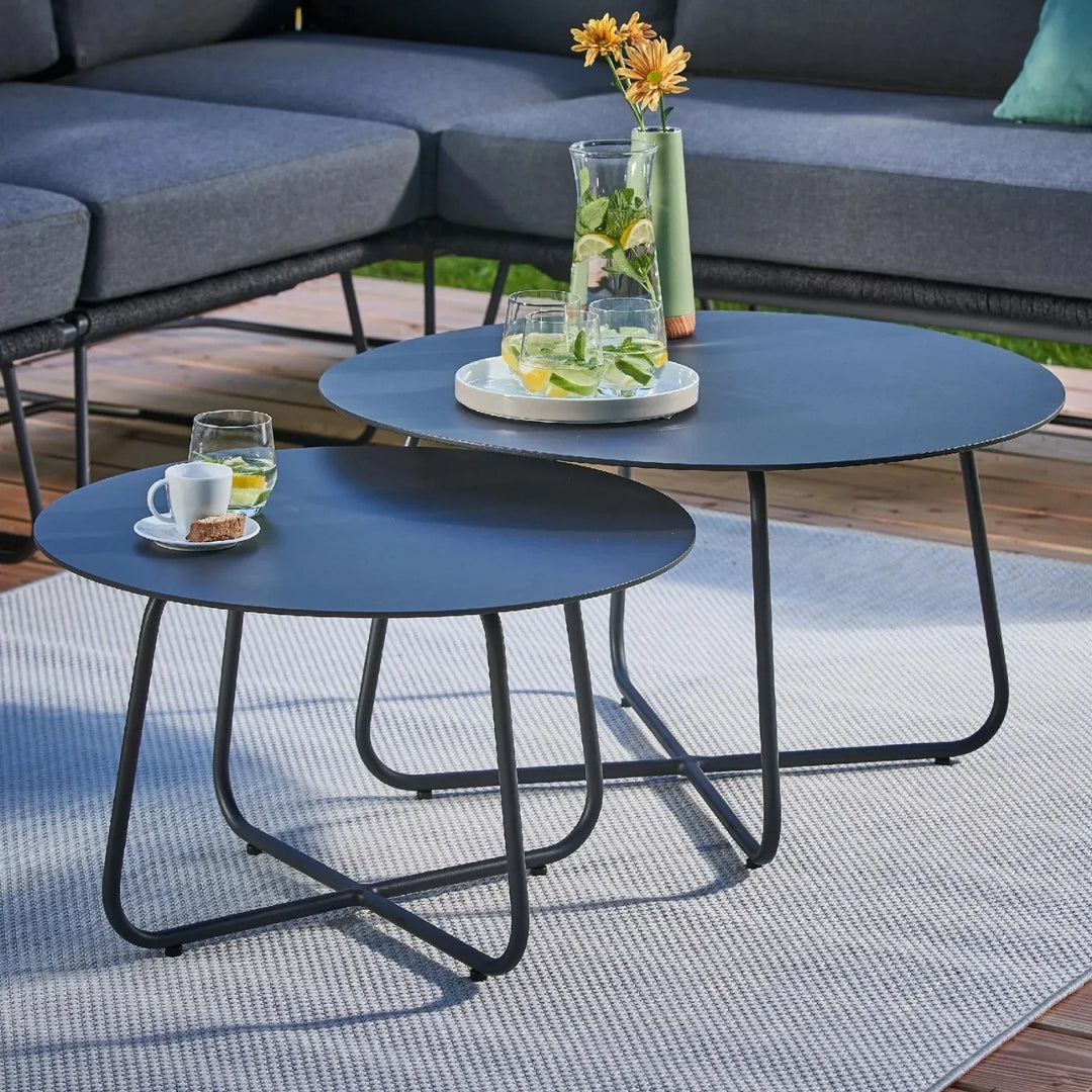 An Donatella 6-Seater L-Shape Outdoor Rope Sofa Set