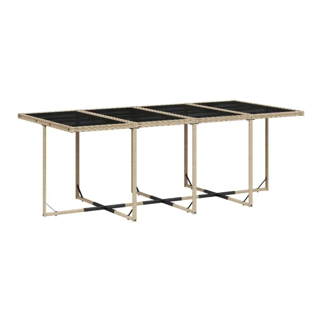 Lene Outdoor Rattan Wicker Dinning Set 9-Piece