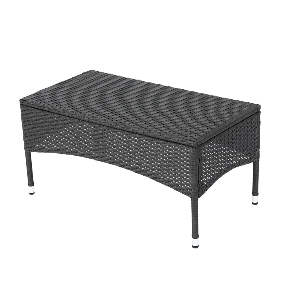 Quinn 2-Piece Outdoor Rattan Wicker Loveseat Sofa