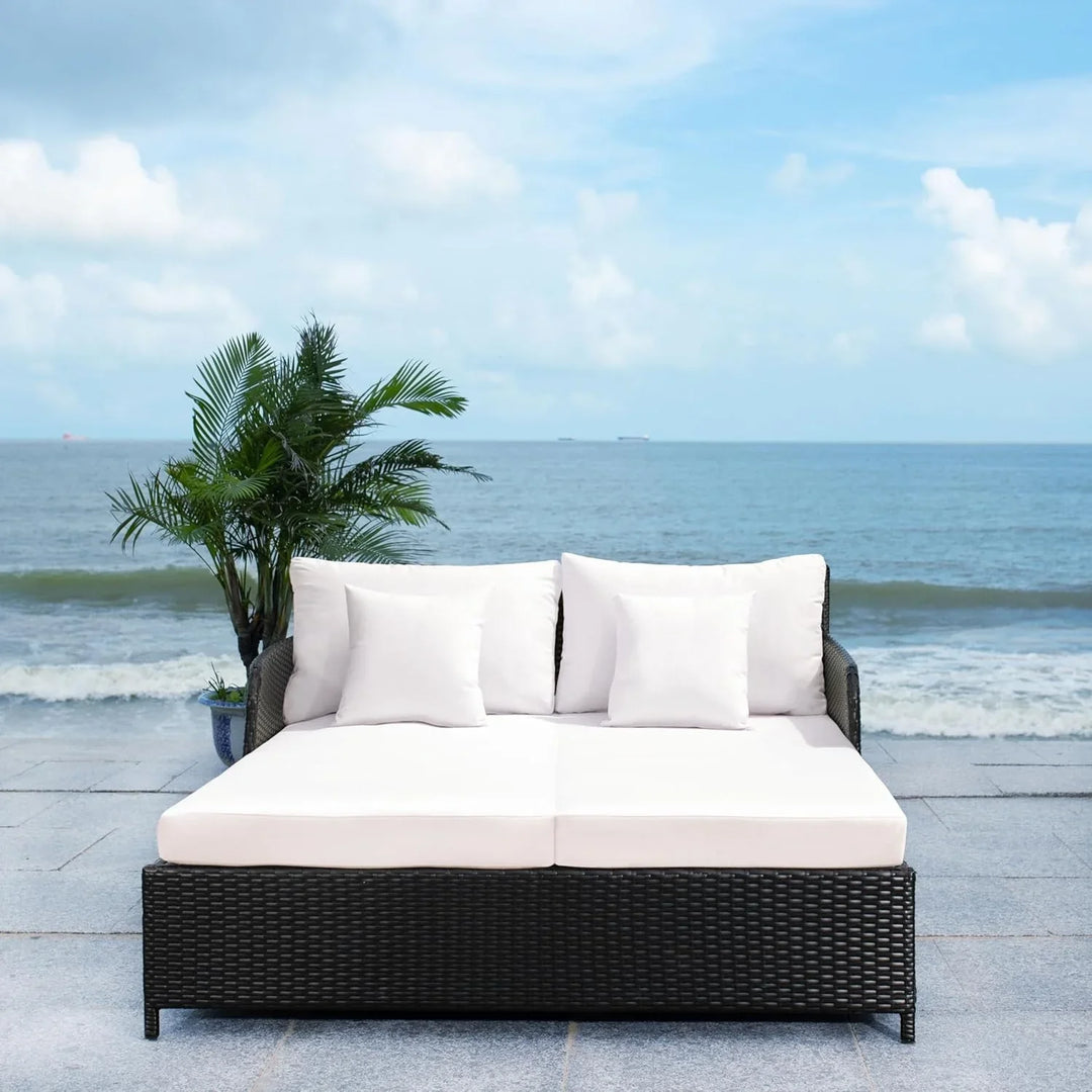 Katinka Outdoor Patio Double Seater Daybed For Garden, Poolside