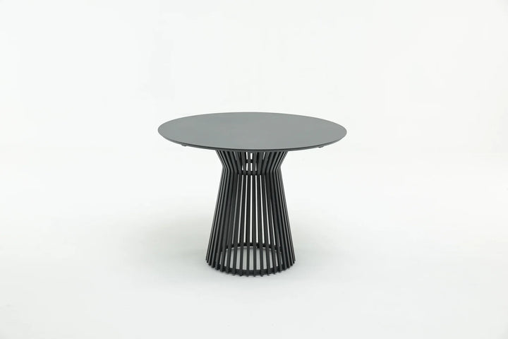 Alba Outdoor Patio Dining Set 4 Chairs and 1 Table (Grey) - Dining sets