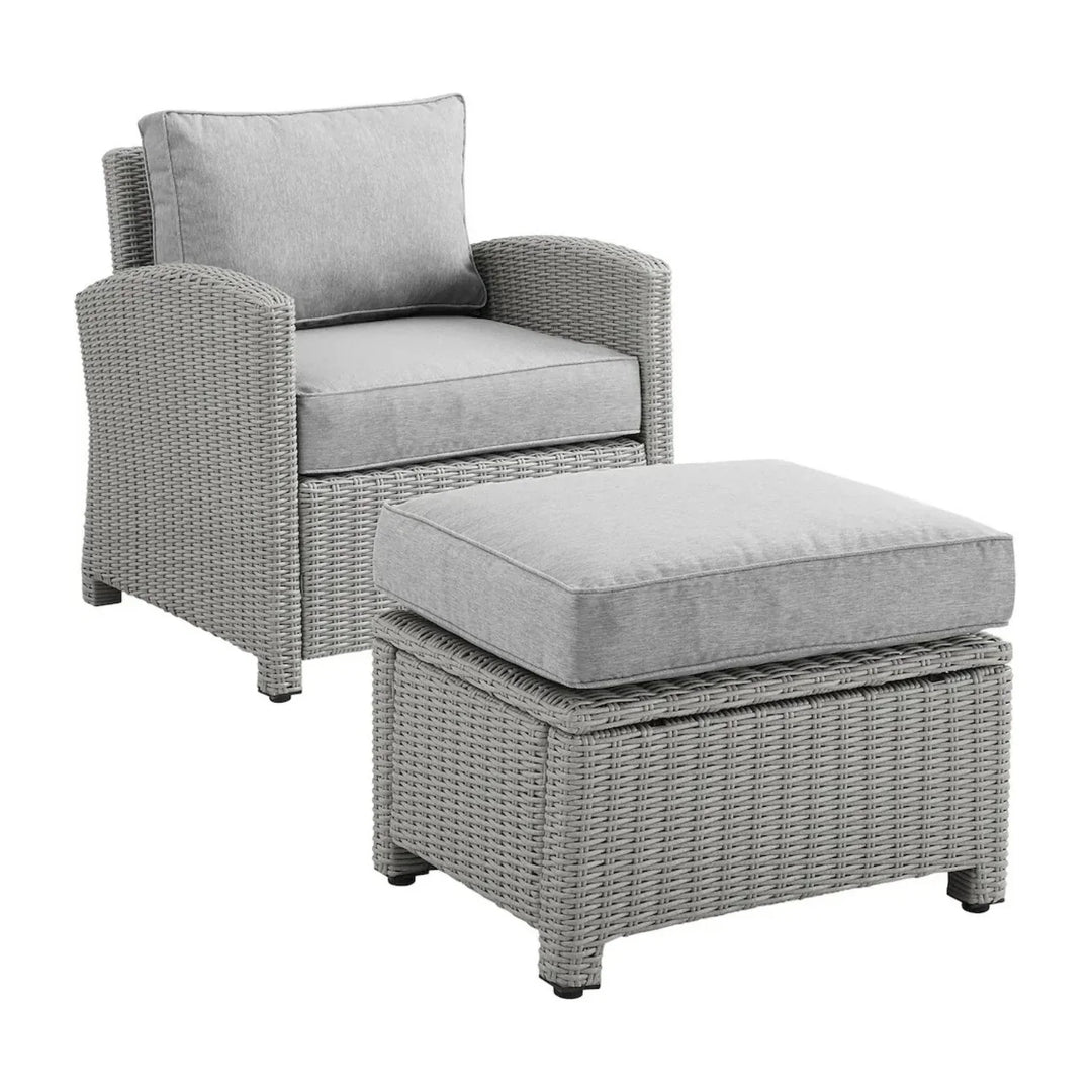 Abeni 7 Piece Outdoor Wicker Conversation Furniture Set