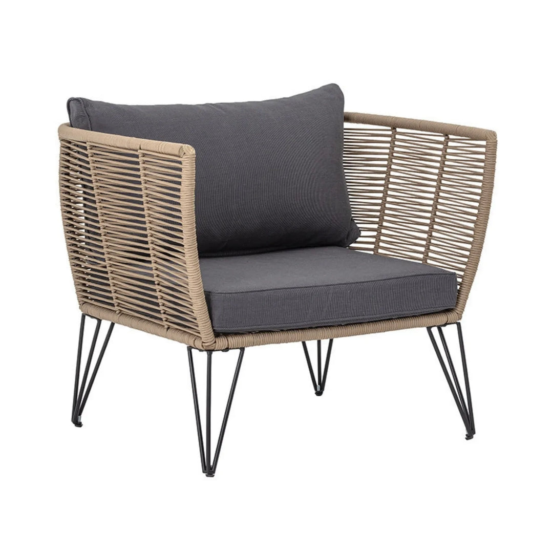 Rahma Outdoor Rope 1 Piece Patio Single Seater Sofa