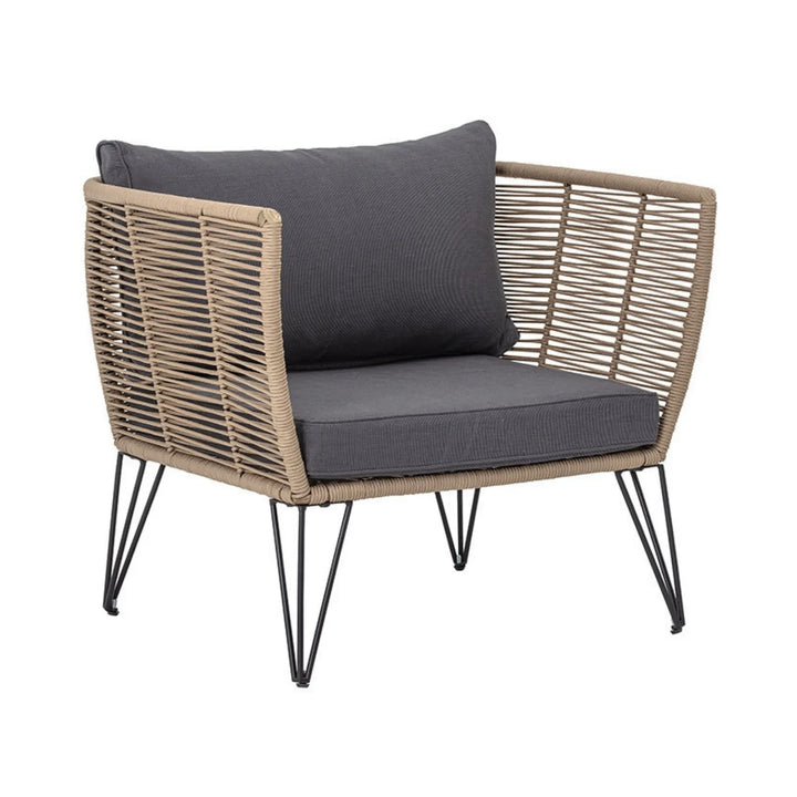 Rahma Outdoor Rope 1 Piece Patio Single Seater Sofa