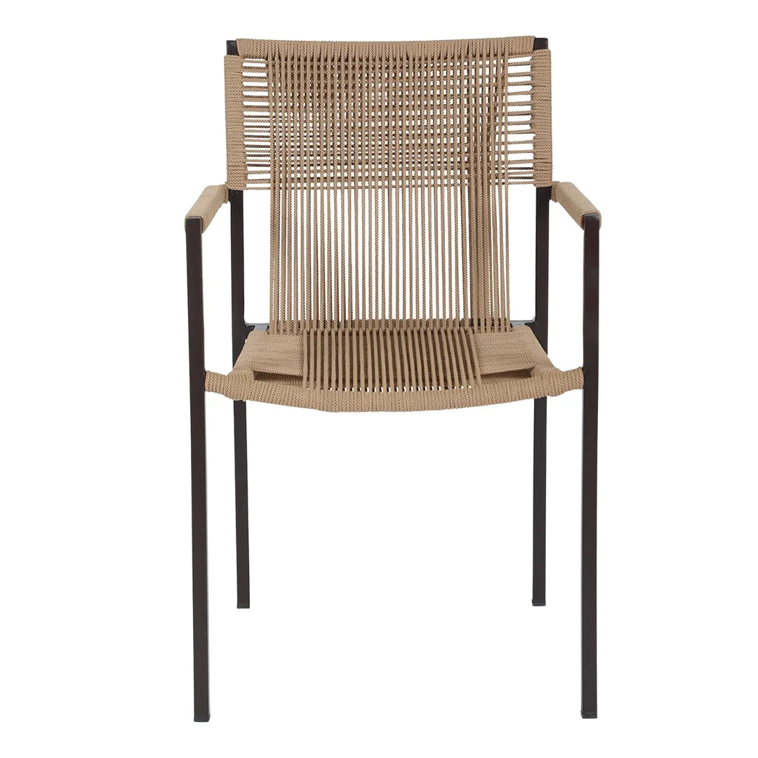 Indigo Outdoor Rope 3-Piece Patio Set (Beige)