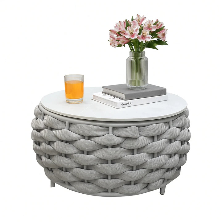 Minami Nest Shape 3-Piece Hand-Woven Rope Patio Set