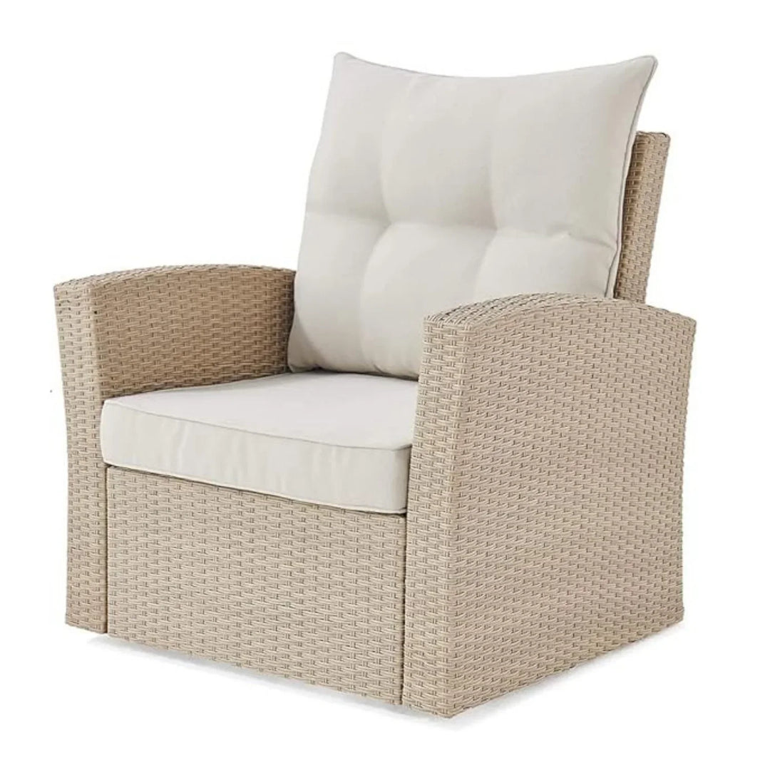 Hajar Outdoor All-Weather Wicker Single Seater Sofa