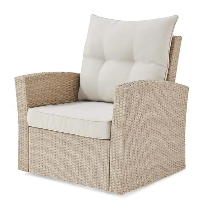 Hajar Outdoor All-Weather Wicker Single Seater Sofa