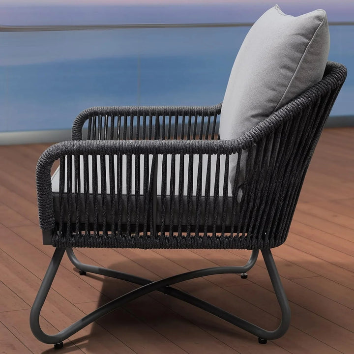 Indira Outdoor 4 Seater Rope Conversation Sofa Set