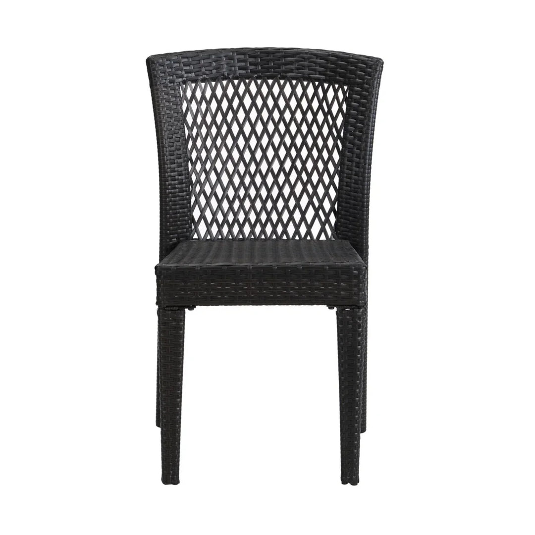 Aminata Outdoor Rattan Wicker Patio Dining Chairs