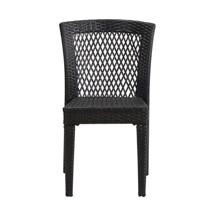 Aminata Outdoor Rattan Wicker Patio Dining Chairs