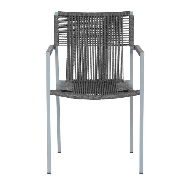 Jovie Outdoor Rope 3-Piece Patio Set (Grey)