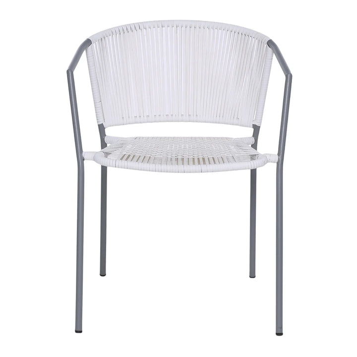 Celestia 3-Piece Outdoor White Rope Patio Set