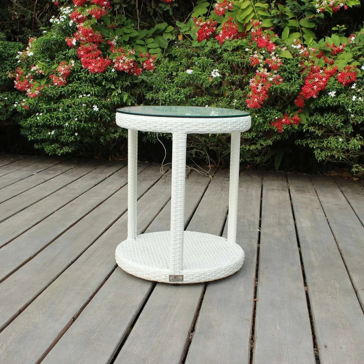 Frieda Outdoor Rattan Wicker 3-Piece Patio Set