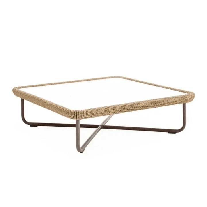 Lavika Outdoor 5pcs All-Weather Rope Sofa Set with Cushions (Beige & White)