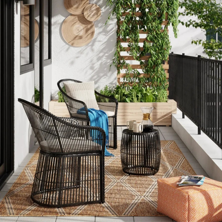 Freya 3-Piece Outdoor Rattan Wicker Patio Set