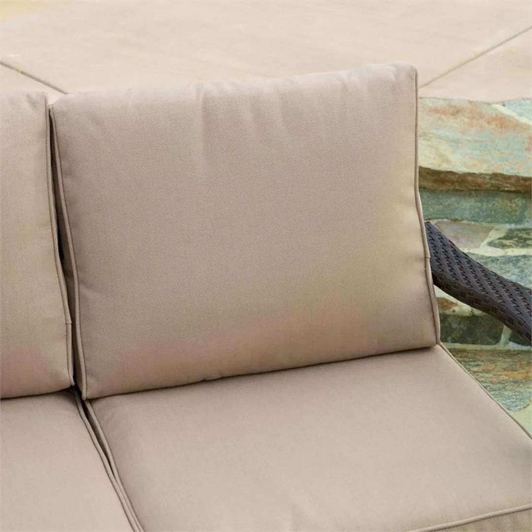 Qiao 4 Pieces Patio Furniture Set, Outdoor Sectional Sofa