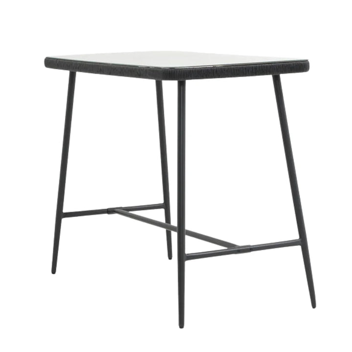 Deepali Premium Outdoor Rope 5-Piece Bar Set With a High-Top Table