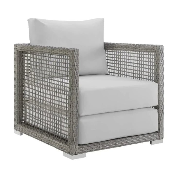 Charmi Outdoor Wicker Woven 6 Pieces Sectional Patio Furniture Set