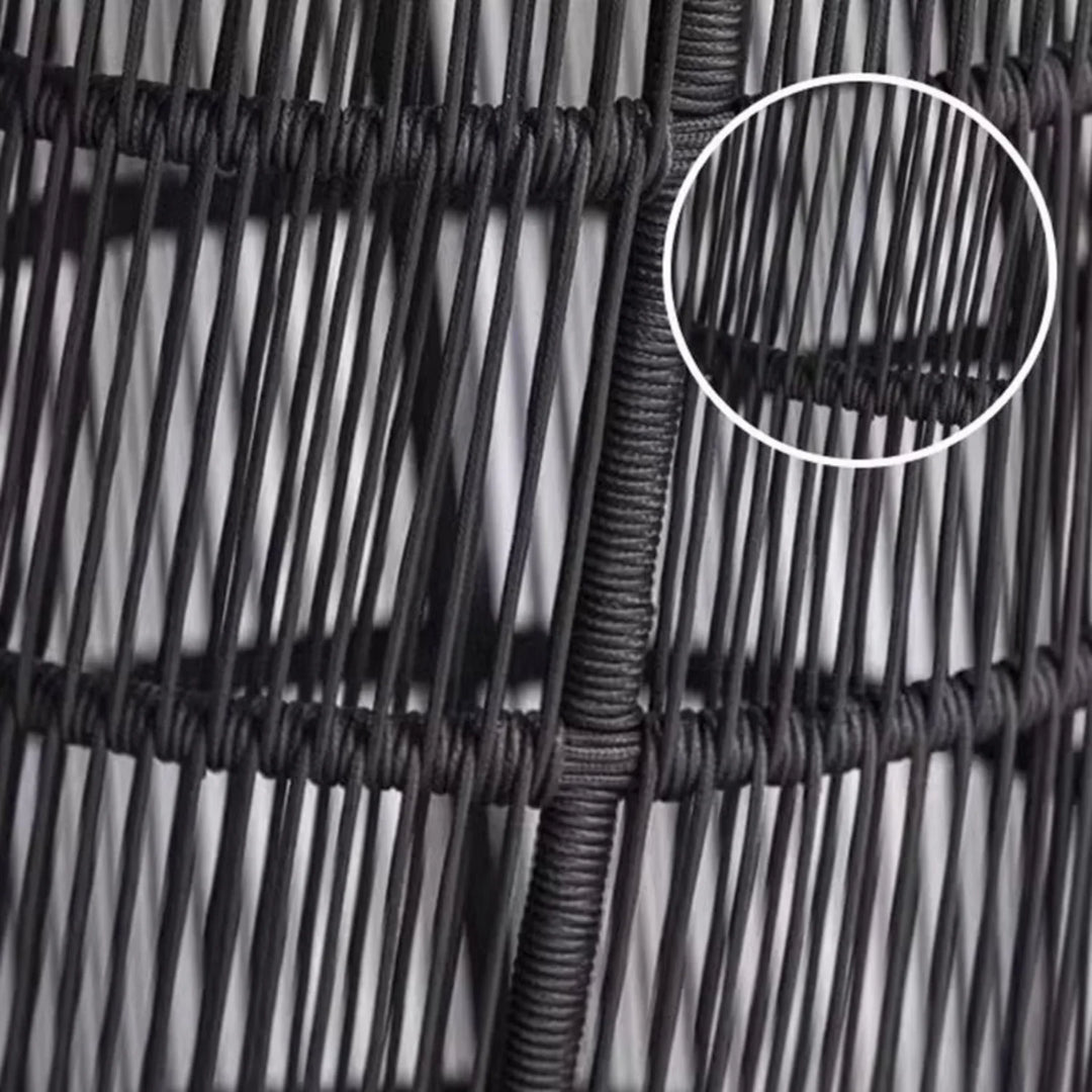 Laken Outdoor Rope 4 Seater Sofa Set With Glass Top Tables