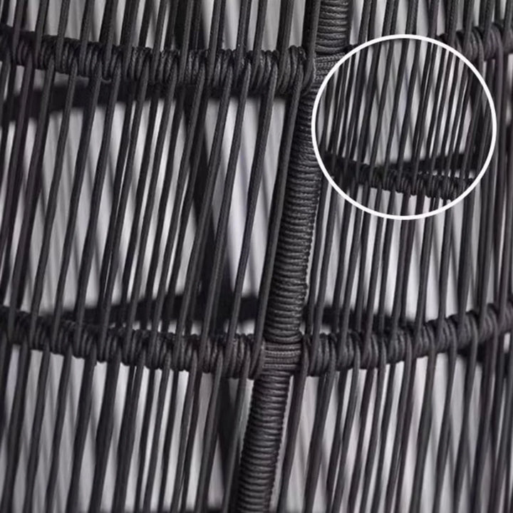 Laken Outdoor Rope 4 Seater Sofa Set With Glass Top Tables