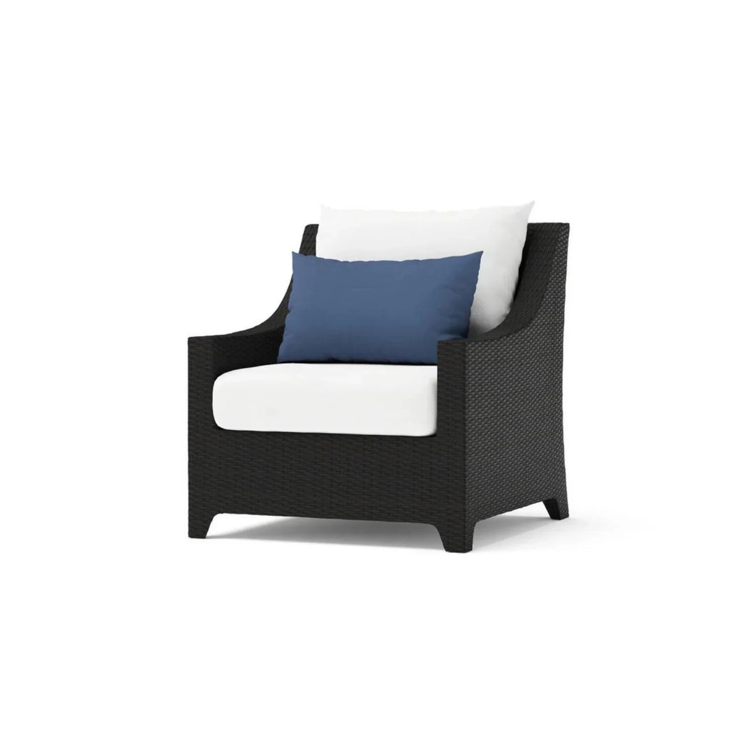 Saba All Weather Outdoor Wicker Garden L-Shape Sectional Conversation Set