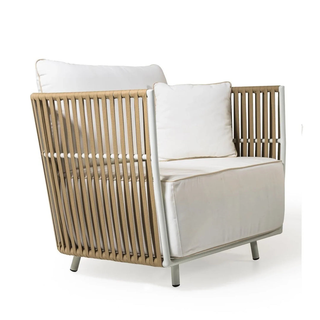 Suyin All-Weather Rope 4- Seater Sofa Set With Glass Top Table