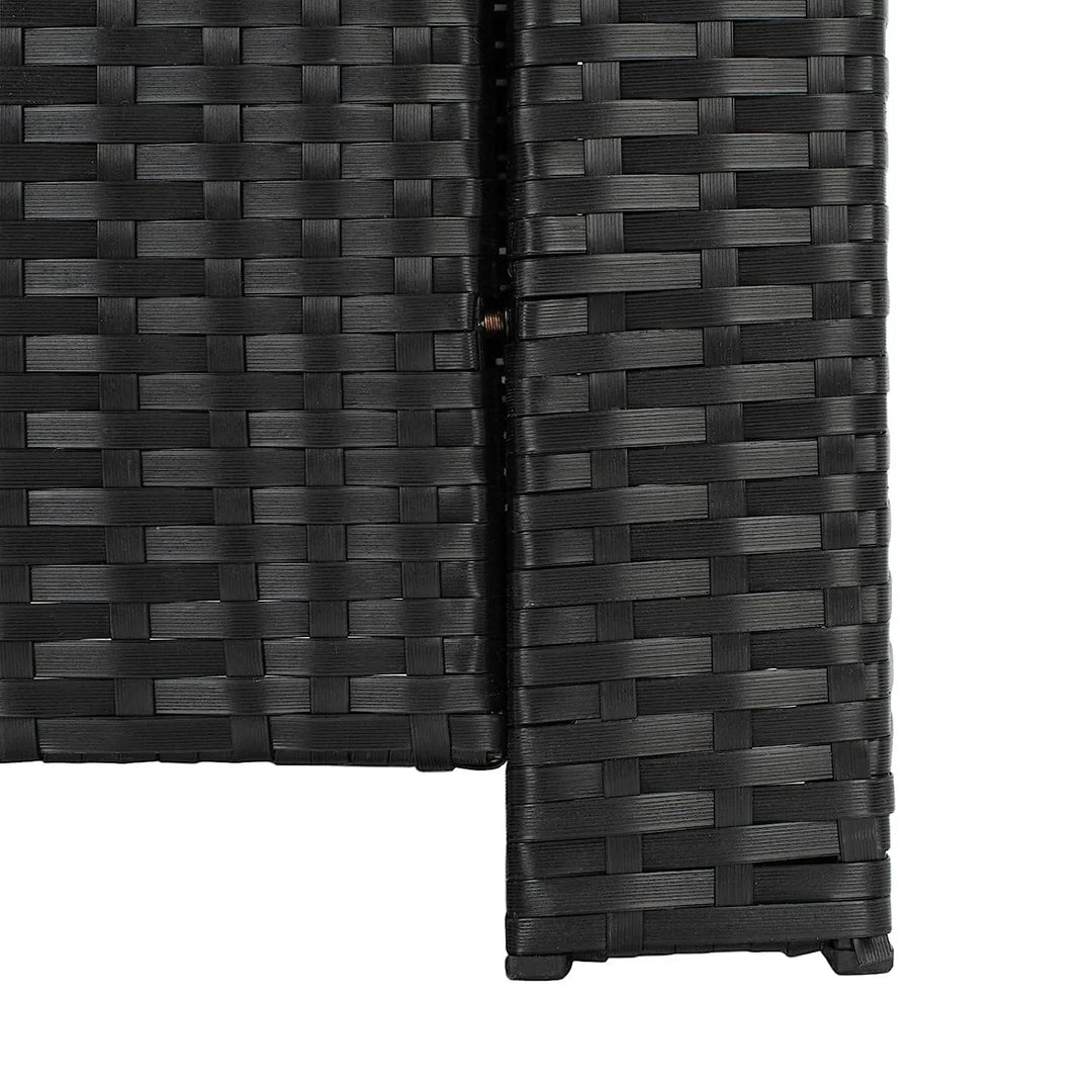 Agnieszka 5-Piece Wicker Patio Conversation Set (Black/White)