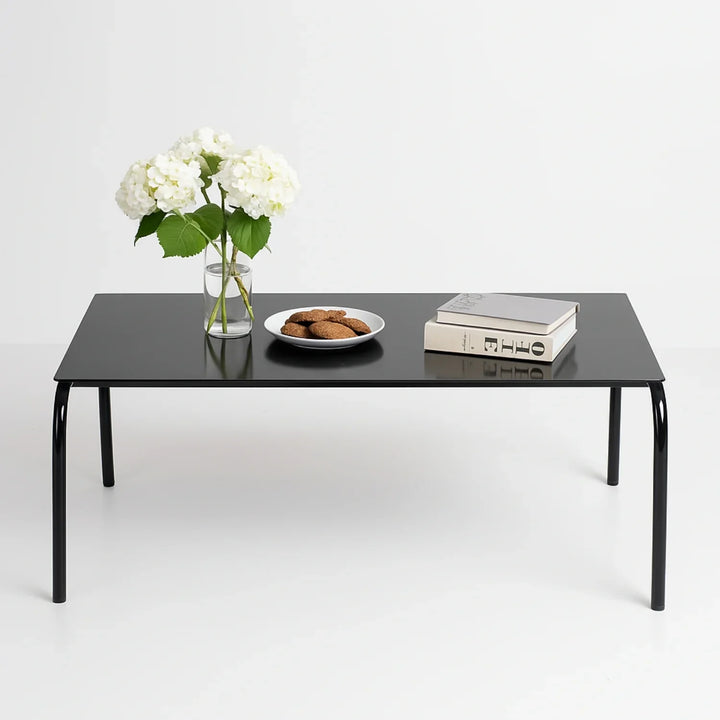 Obeida Outdoor Black Rope L-Shape All Weather Sectional Sofa Set