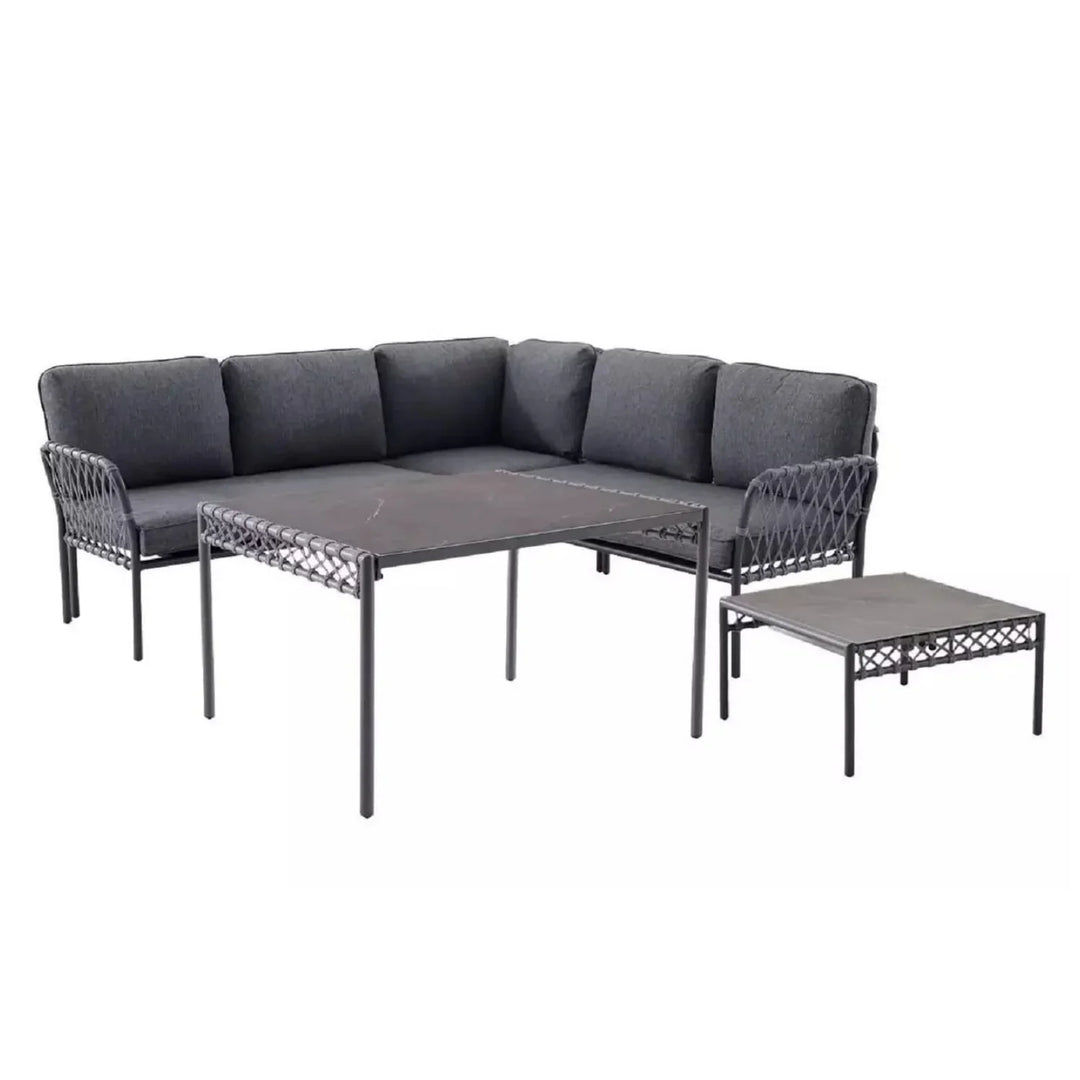Waverly Outdoor Rope 5 Seater L-Shape Sofa