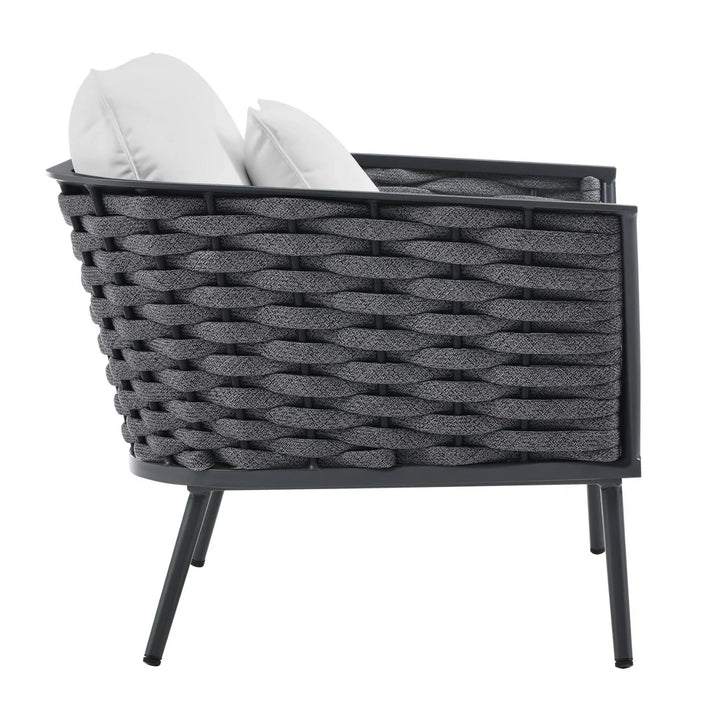 Tomoko 6-Piece Outdoor Rope Sofa Set (Grey & White)