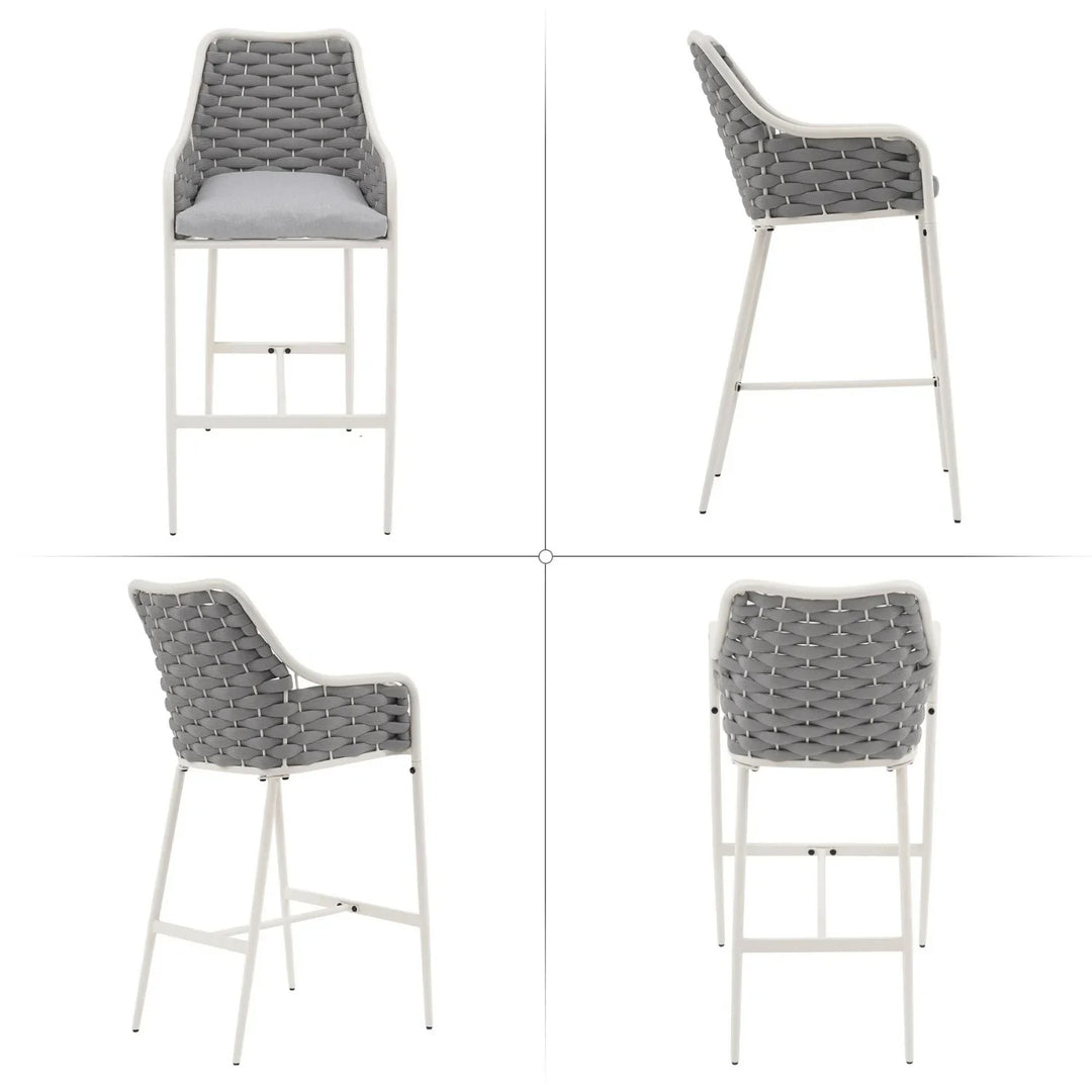 Autumn 2-Piece Outdoor Rope Bar Chairs – Stylish Comfort Built to Last