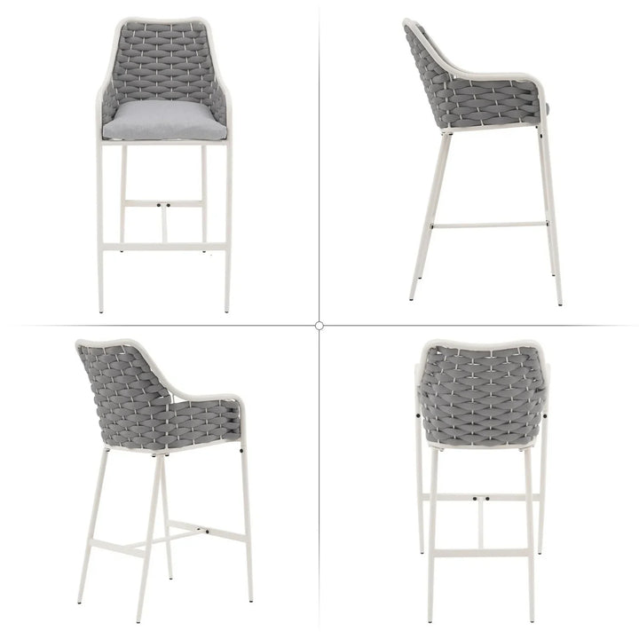 Autumn 2-Piece Outdoor Rope Bar Chairs – Stylish Comfort Built to Last