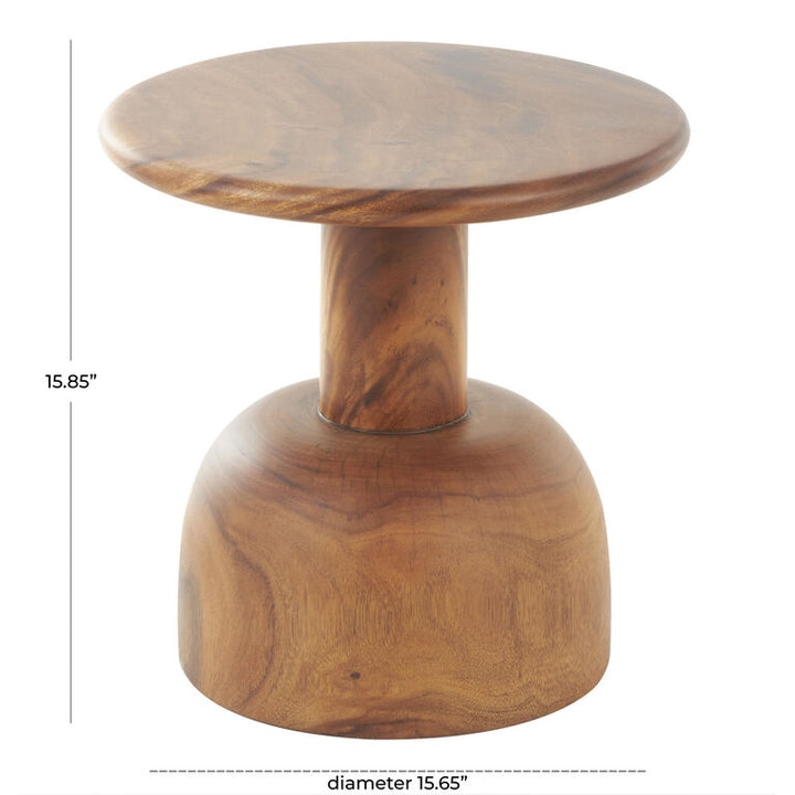 Amaya Solid Wood Side Coffee Table for Living Room