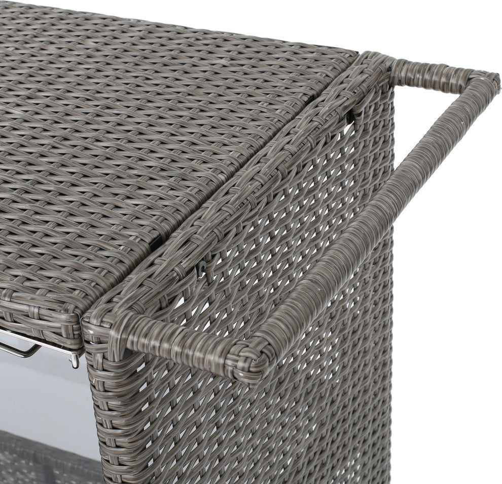 Sasc Outdoor Patio Bar Serving Cart (Grey)
