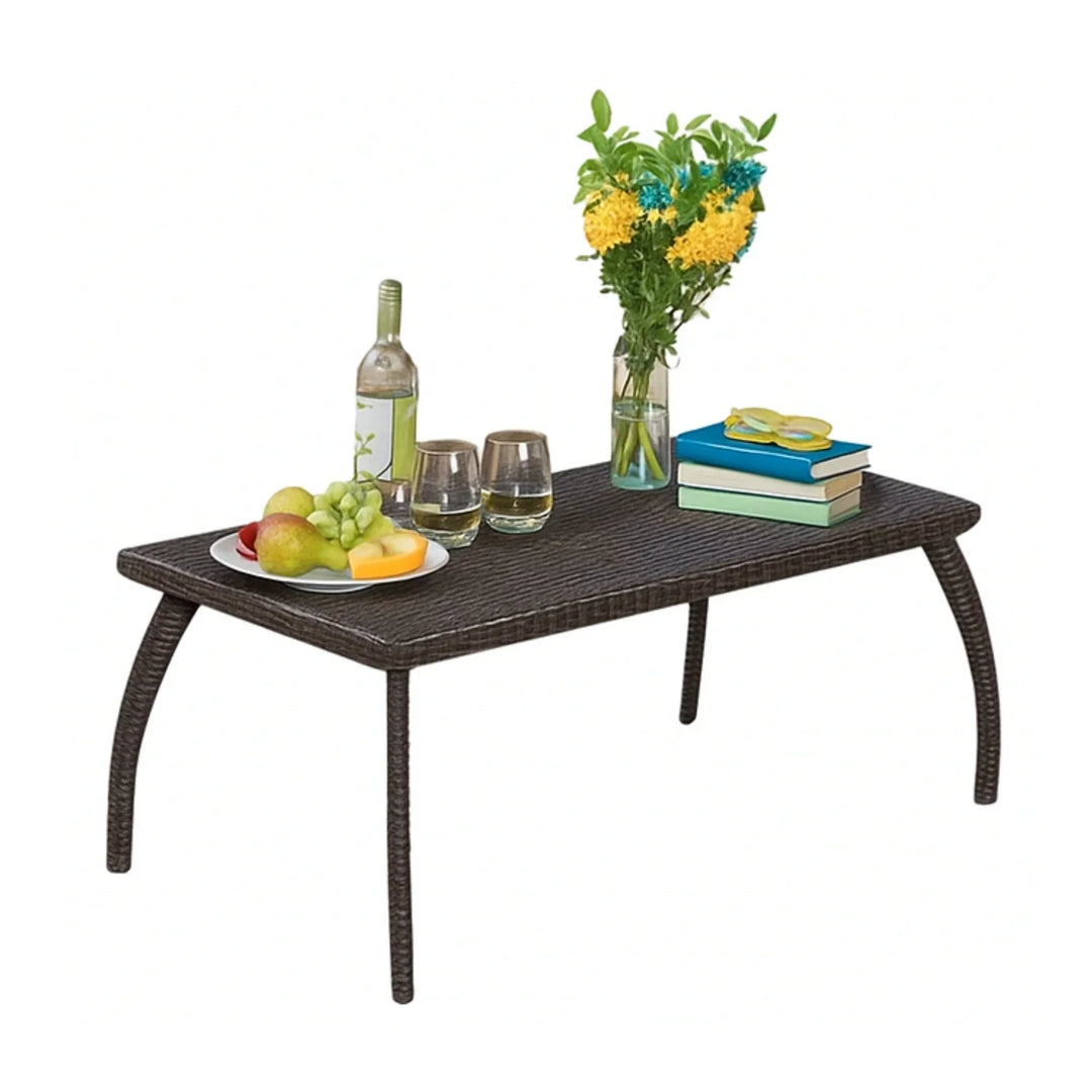 Qiao 4 Pieces Patio Furniture Set, Outdoor Sectional Sofa