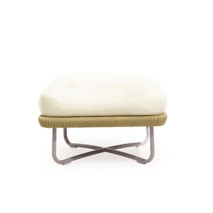 Lavika Outdoor 5pcs All-Weather Rope Sofa Set with Cushions (Beige & White)