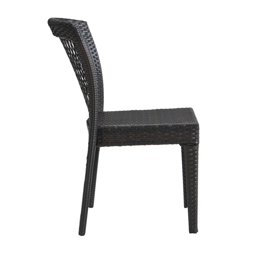 Aminata Outdoor Rattan Wicker Patio Dining Chairs