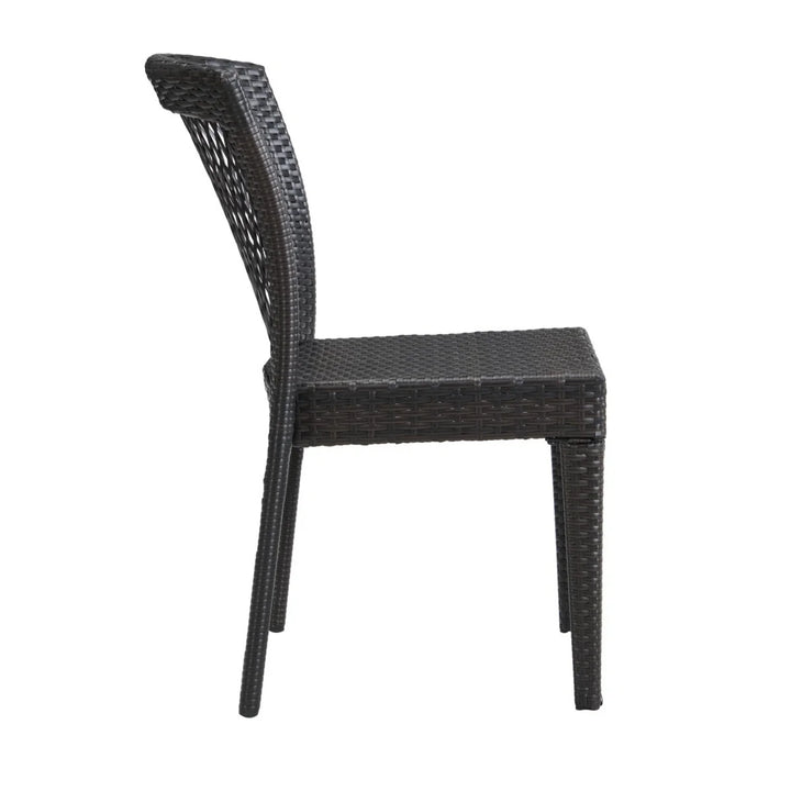 Aminata Outdoor Rattan Wicker Patio Dining Chairs