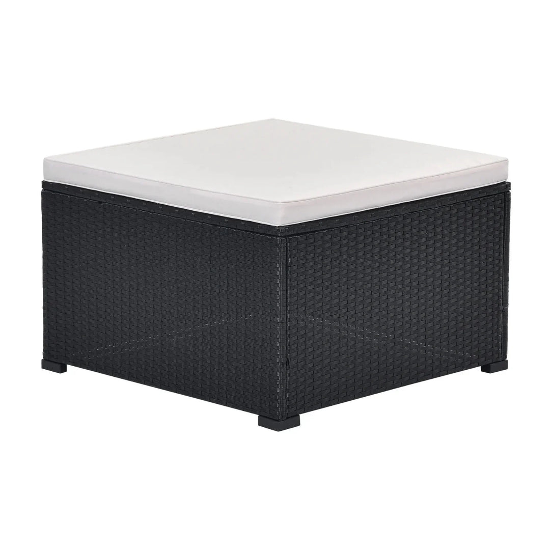 Silvia 8 Pieces Sectional Wicker Furniture Set