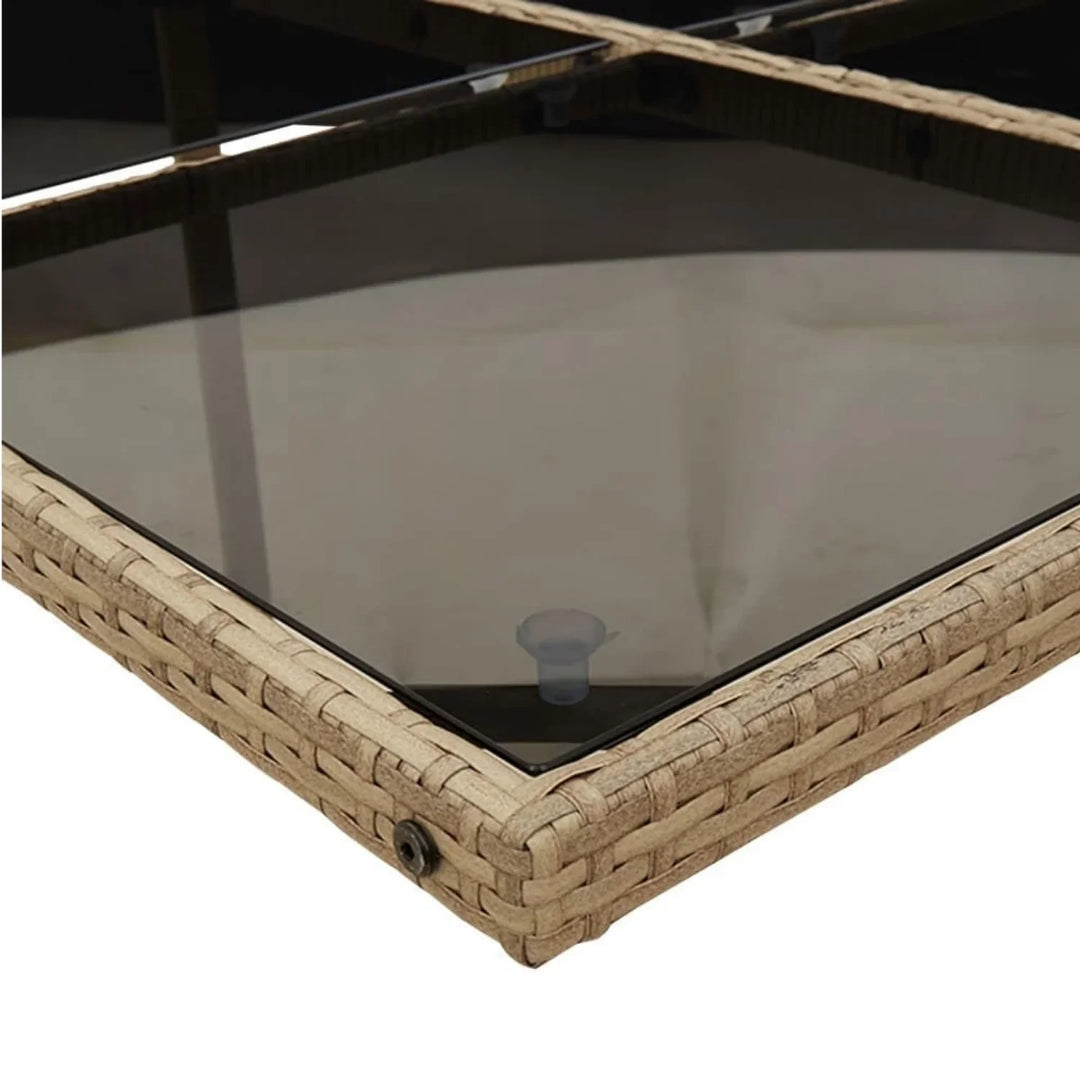 Lene Outdoor Rattan Wicker Dinning Set 9-Piece