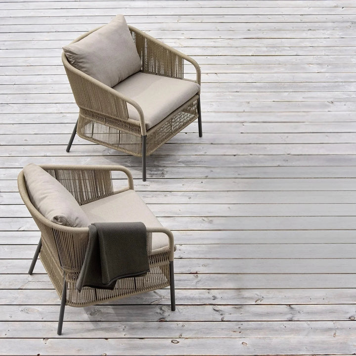 Urvi 2-Piece Outdoor Rope Single Seater Sofa