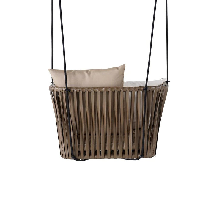 Tofull Single Seater Hanging Swing Without Stand For Balcony , Garden Swing (Brown)