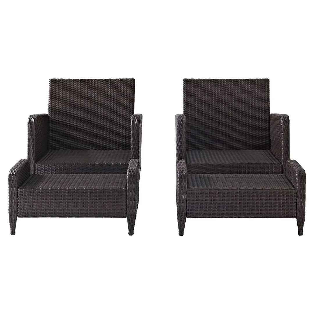 Gitali Outdoor 4 Piece Patio Wicker Furniture Set