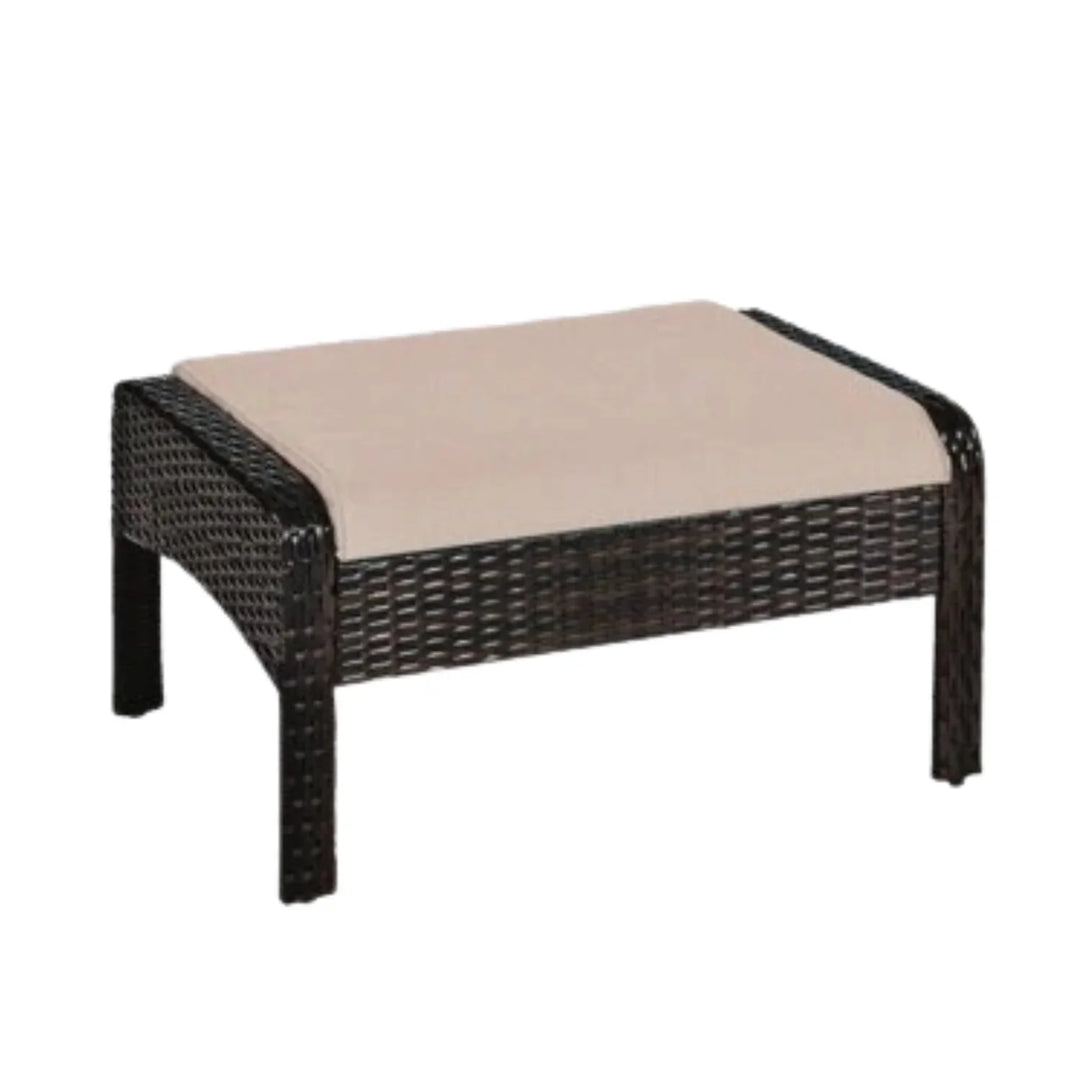 Thalia Outdoor Wicker 5-Piece Patio Sofa Set