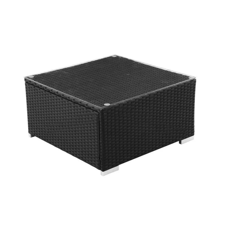 Tamara 6-Piece Outdoor Conversation Set (Black/Off-White)