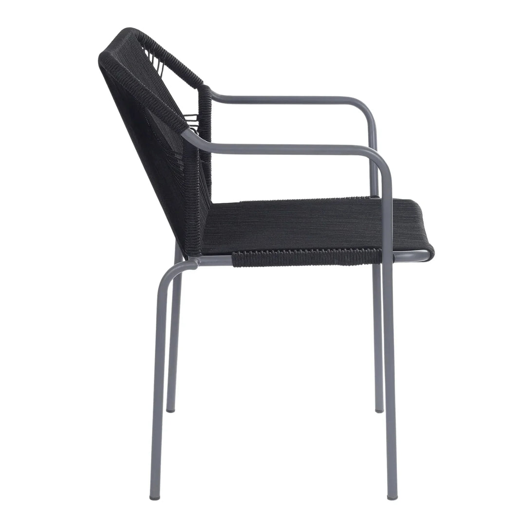 Evelina 3-Piece Outdoor Grey Rope Patio Set