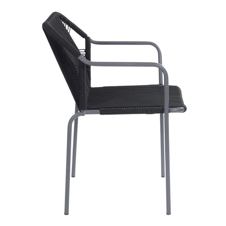 Evelina 3-Piece Outdoor Grey Rope Patio Set